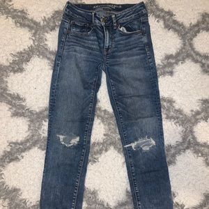 American eagle distressed jeans - size 2